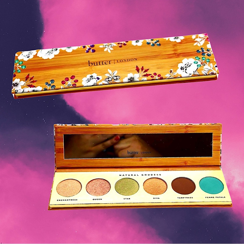 ❤️🆕 Butter London “Natural Goddess” 6-shade Eyeshadow Makeup Palette w/ Mirror